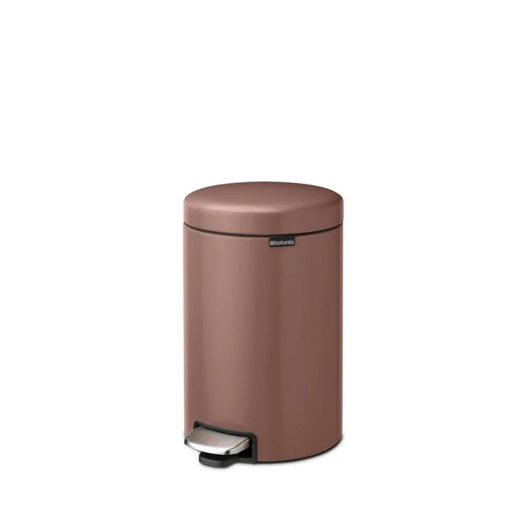 Coș de gunoi cu pedală Brabantia NewIcon 12L, Satin Taupe