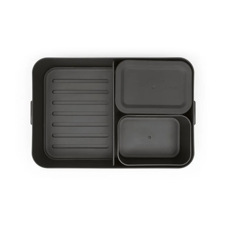 Lunch Box Brabantia Make&Take Dark Grey Large, Plastic, Bento