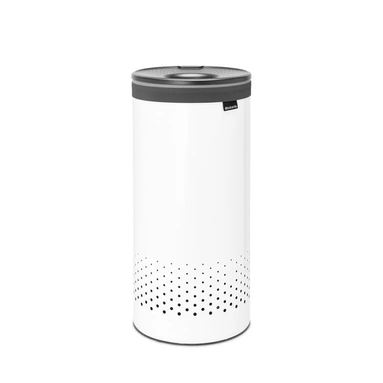 Coș de rufe Brabantia 35L, White, capac din plastic