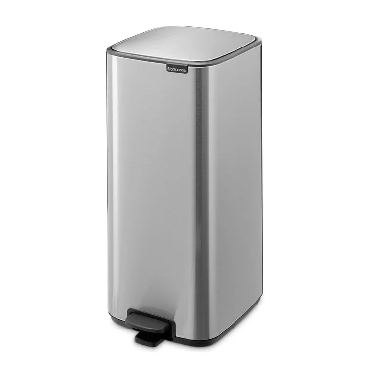 Coș de gunoi Brabantia Bo Pedal 30L, Matt Steel Fingerprint Proof