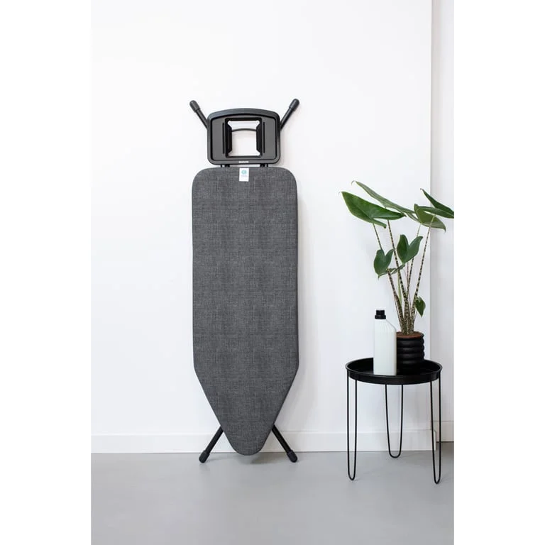 Masă de călcat Brabantia C 124x45cm cu suport solid pentru fier de călcat, Denim Black