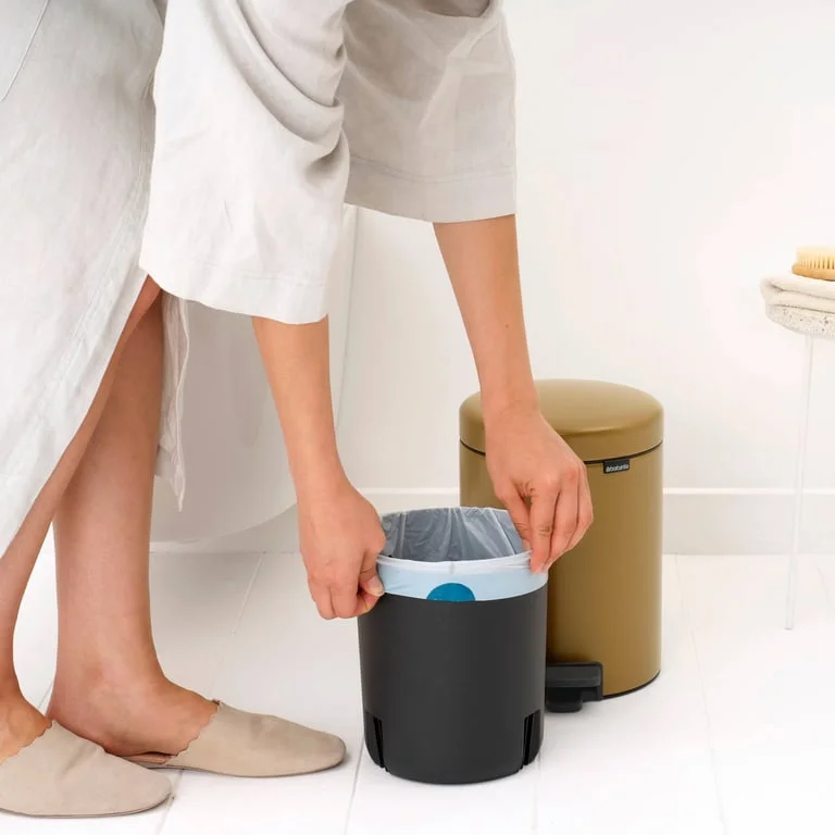 Coș de gunoi cu pedală Brabantia NewIcon 5L, Warm Gold