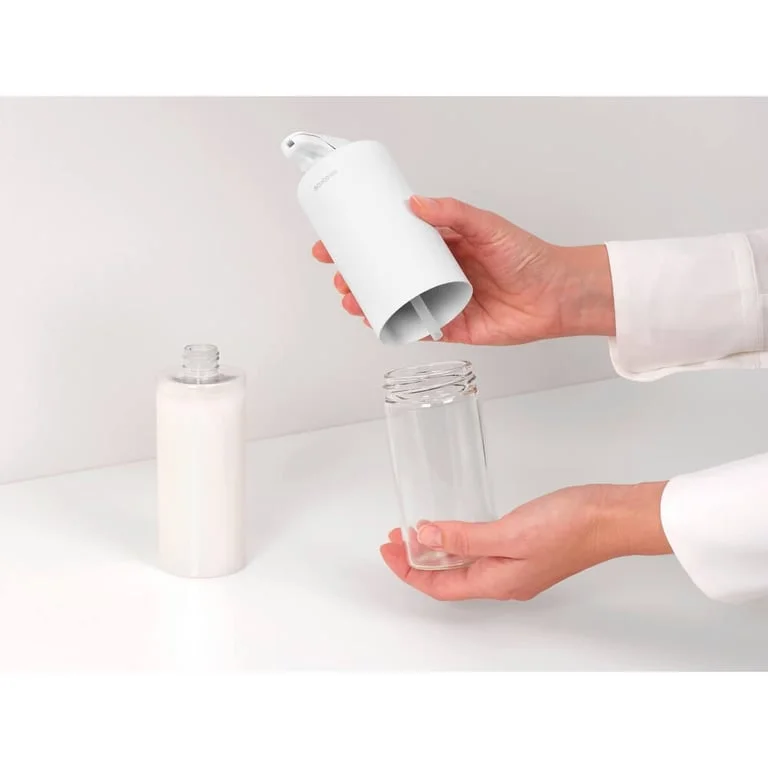 Dozator de săpun lichid Brabantia SinkStyle Mineral Fresh White, 200ml