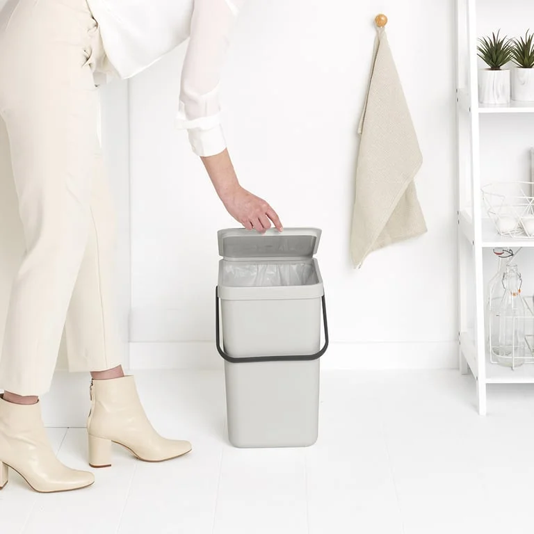 Coș de colectare selectivă Brabantia Sort&Go 25L, Light Grey