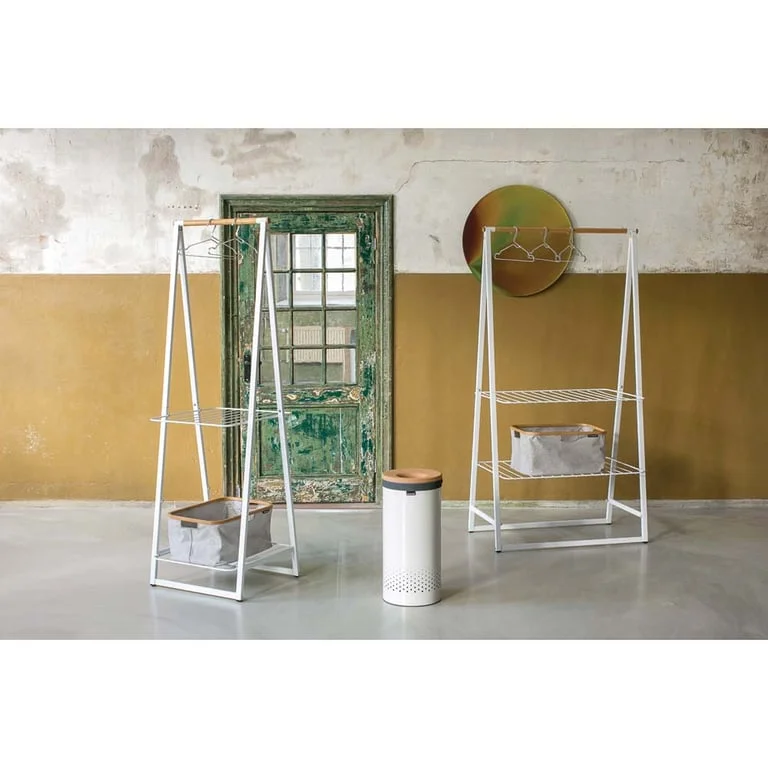 Laundry Bin Brabantia 35L, White, Cork Lid
