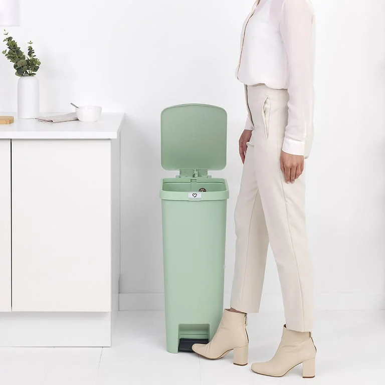 Coș de gunoi cu pedală Brabantia StepUp 40L, Jade Green
