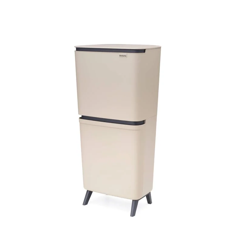 Coș de colectare selectivă Brabantia SortUp Hi 20+25L, Soft Beige