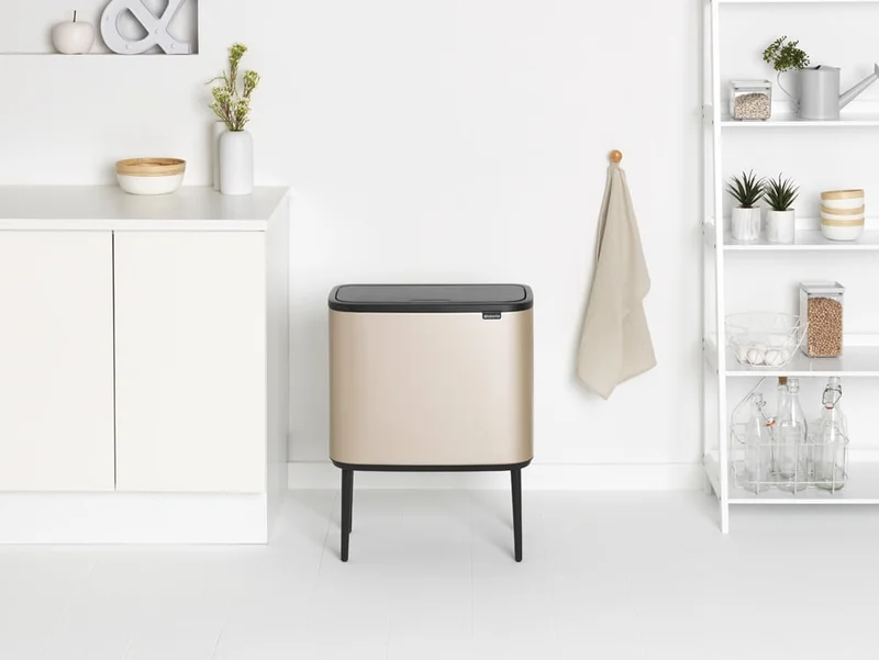 Coș de gunoi Brabantia Bo Touch 36L, Metallic Gold