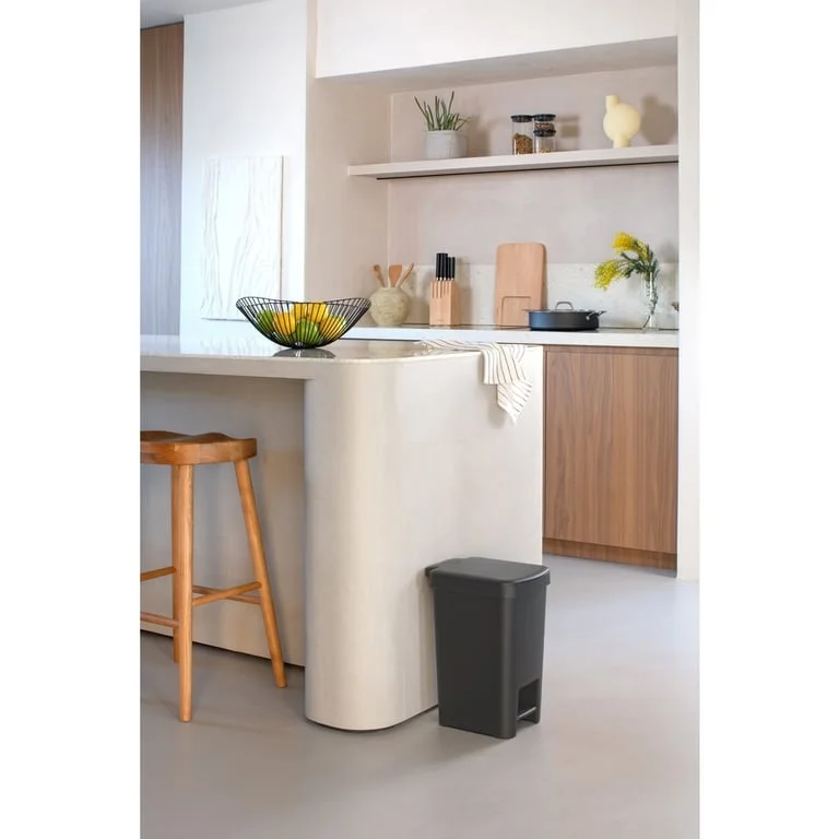 Coș de gunoi cu pedală Brabantia StepUp 16L, Dark Grey