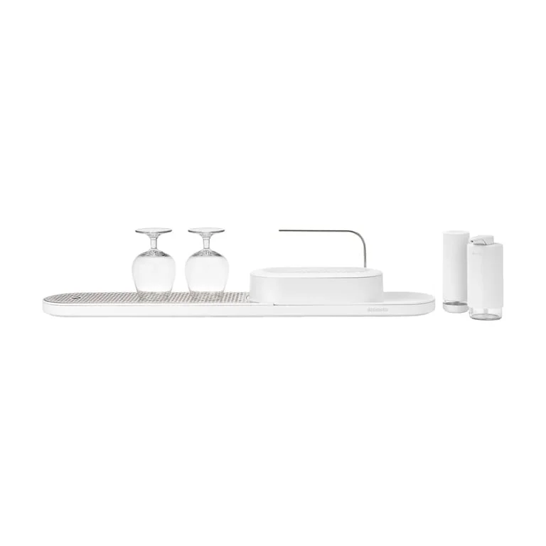 Set de organizare pentru chiuvetă  Brabantia SinkStyle Mineral Fresh White, 4 bucăți