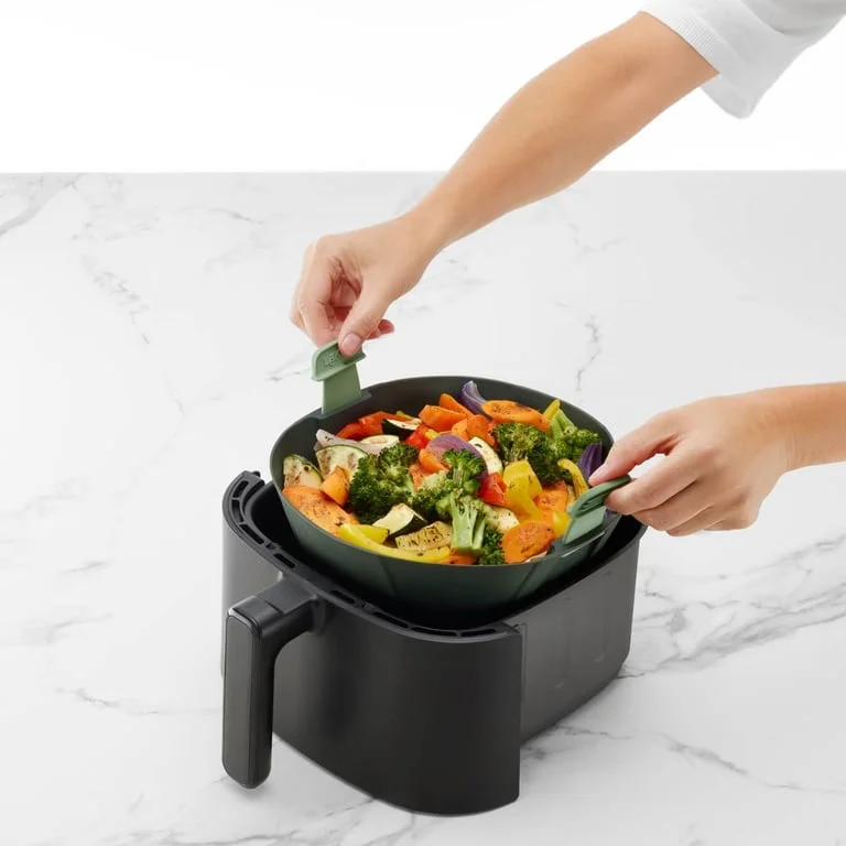 Coș pentru friteuză cu aer cald Lekue 22x22cm, striat