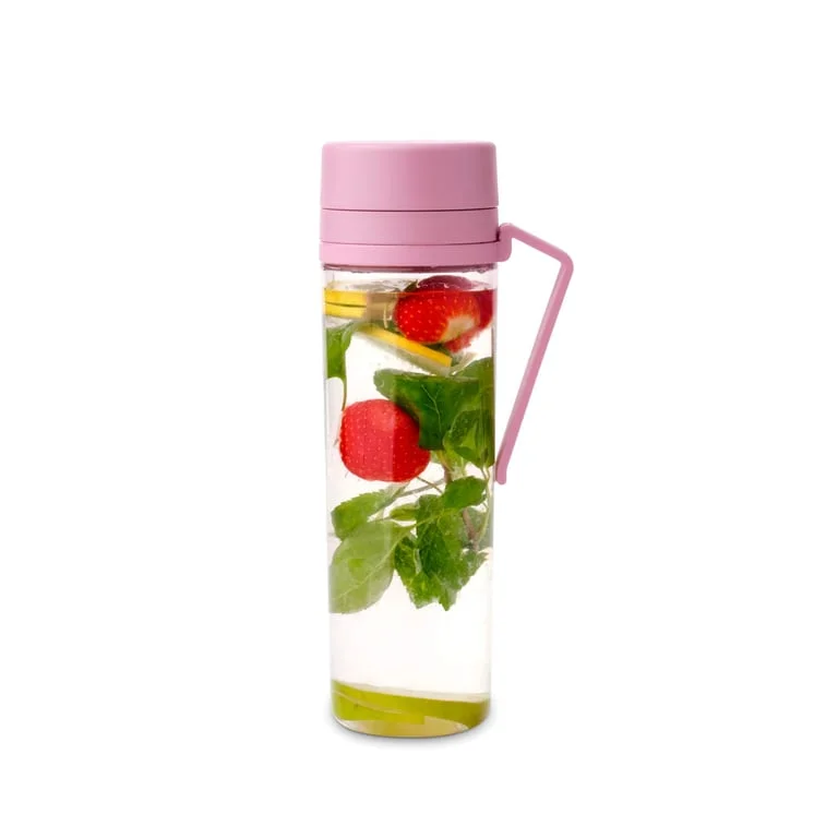 Water Bottle Brabantia Make&Take Lilac Pink 500ml, with Strainer