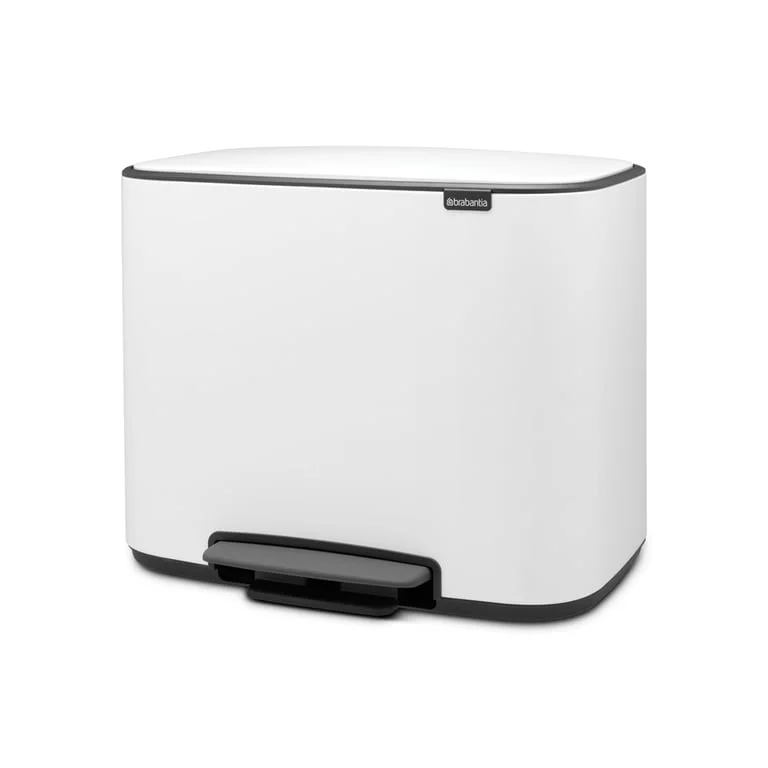 Coș de gunoi Brabantia Bo Pedal 11+23L, White