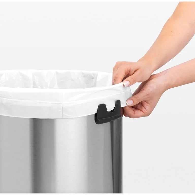 Coș de gunoi Brabantia Push 60L, Brilliant Steel