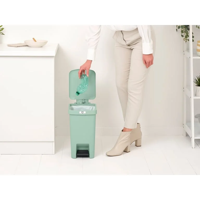 Coș de gunoi cu pedală Brabantia StepUp 16L, Jade Green