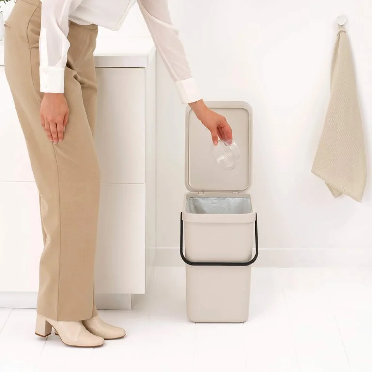 Coș de colectare separată Brabantia Sort&Go 25L, Soft Beige