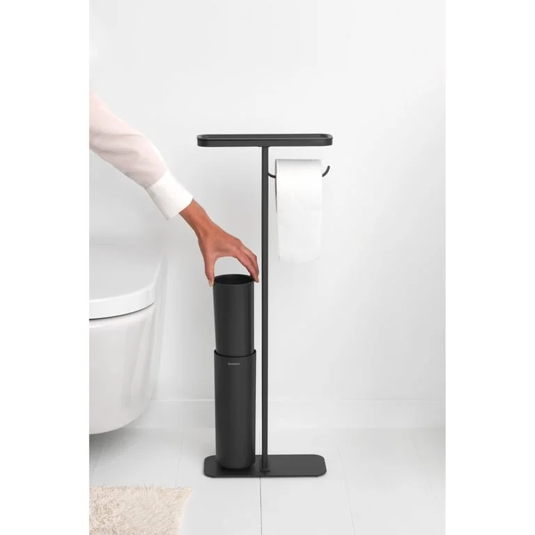Stativ pentru perie WC și hârtie igienică Brabantia MindSet Mineral Infinite Grey
