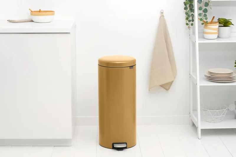 Pedal Waste Bin Brabantia NewIcon 30L, Warm Gold
