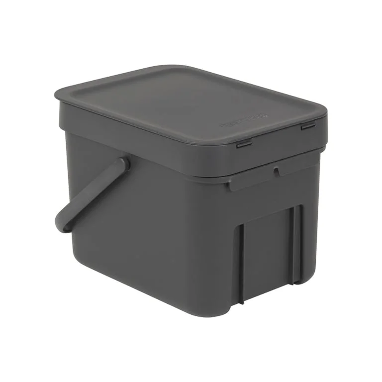 Coș de colectare selectivă Brabantia Sort&Go 6L, Dark Grey