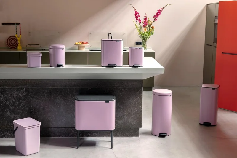 Coș de colectare separată Brabantia Sort&Go 16L, Lilac Pink