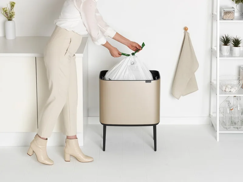 Coș de gunoi Brabantia Bo Touch 36L, Metallic Gold