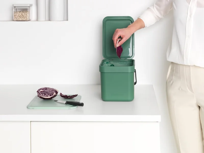 Coș de colectare selectivă Brabantia Sort&Go 6L, Fir Green