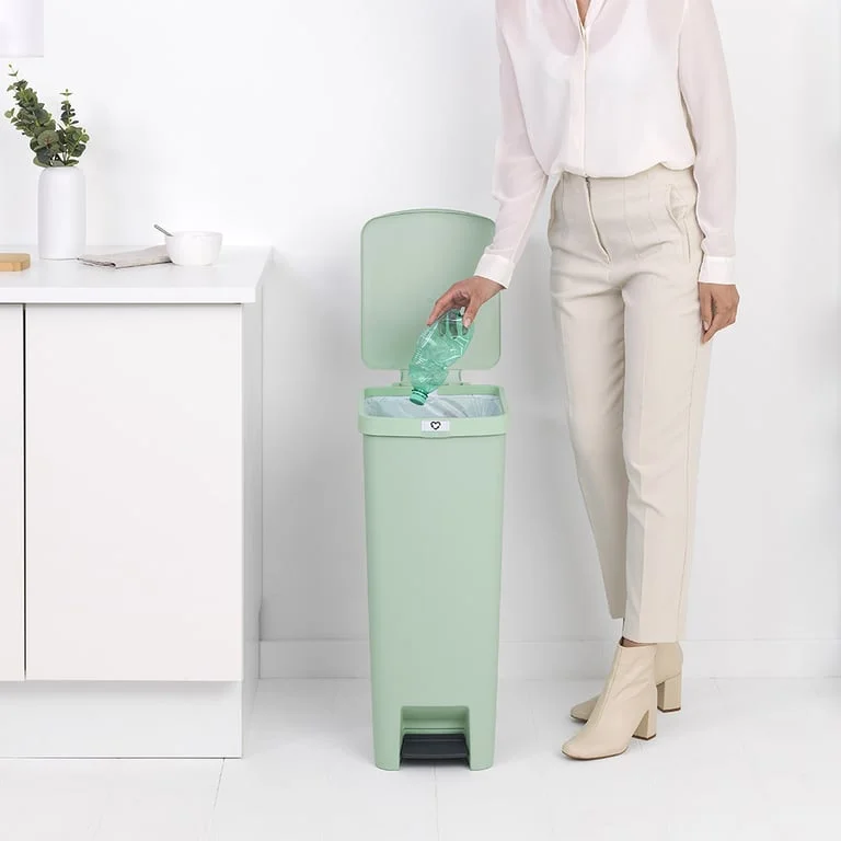 Coș de gunoi cu pedală Brabantia StepUp 40L, Jade Green