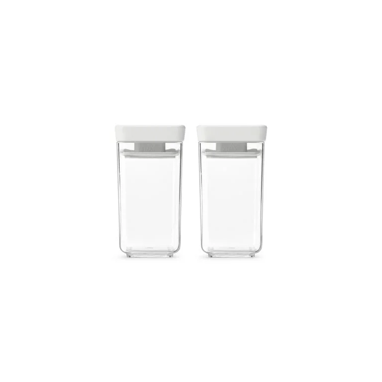 Set borcane pentru depozitarea condimentelor Brabantia Tasty+ stivuibile 2x0.15L Light Grey