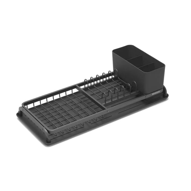 Compact dish drying rack, Brabantia, Dark Grey