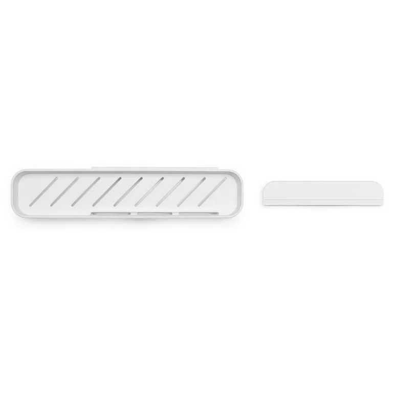 Raft de duș cu accesoriu de curățare Brabantia MindSet Mineral Fresh White