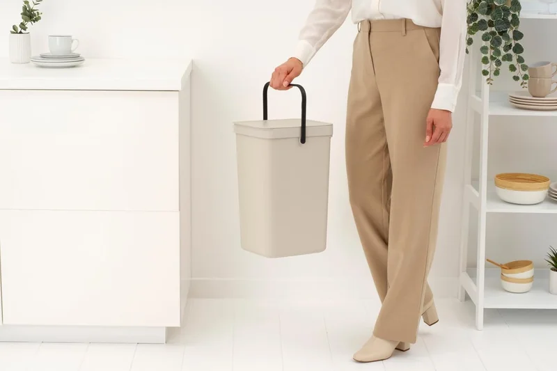 Coș de colectare separată Brabantia Sort&Go 16L, Soft Beige