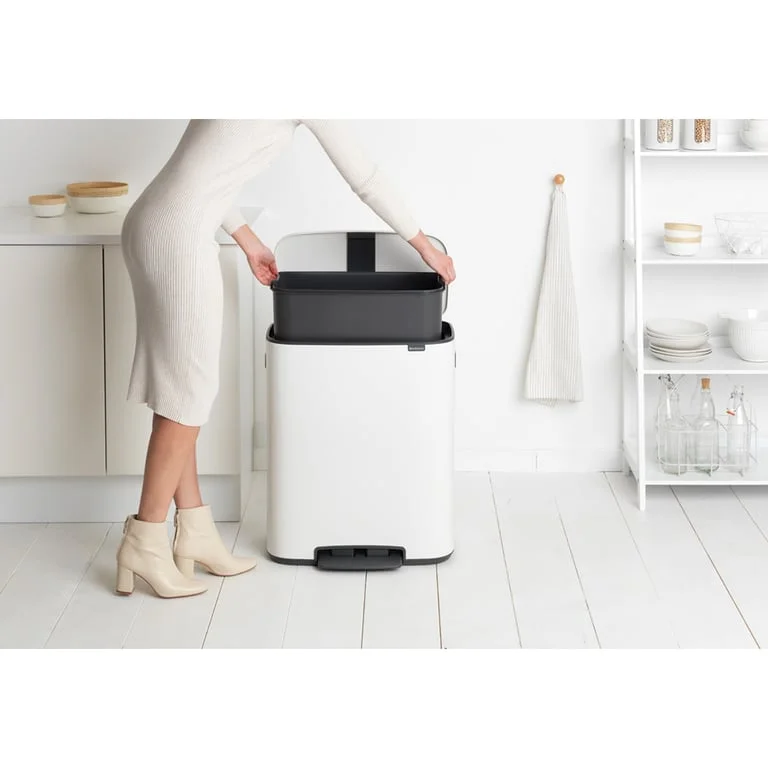 Coș de gunoi Brabantia Bo Pedal 60L, White