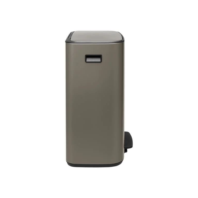 Coș de gunoi Brabantia Bo Pedal 2x30L, Platinum