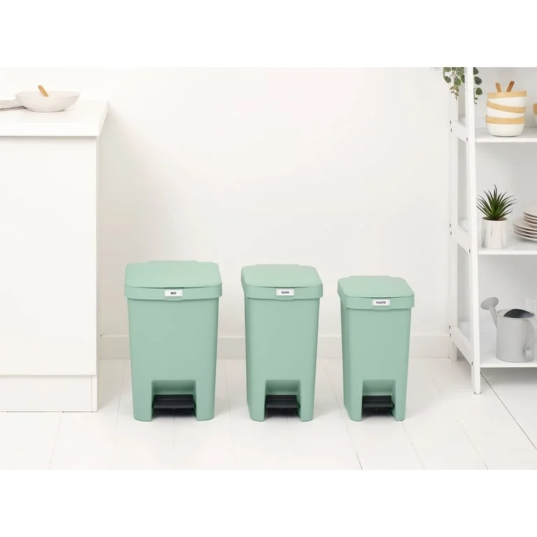 Coș de gunoi cu pedală Brabantia StepUp 16L, Jade Green