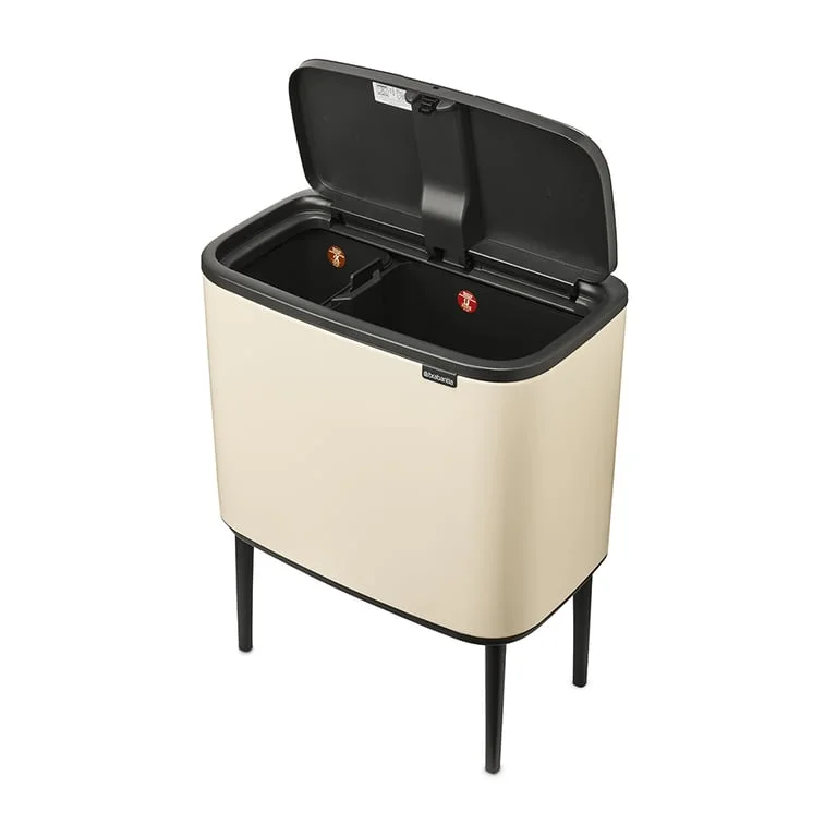 Coș de gunoi Brabantia Bo Touch 11+23L, Soft Beige