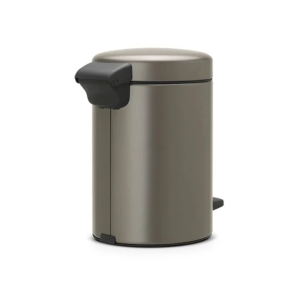 Coș de gunoi cu pedală Brabantia NewIcon 3L, Platinum