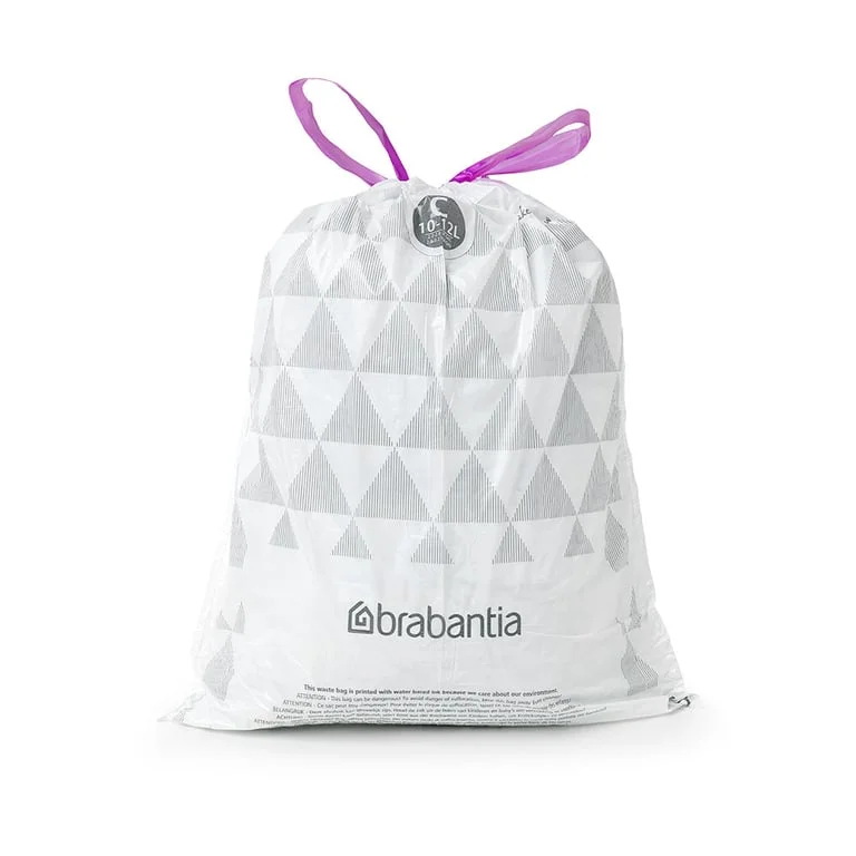 PerfectFit Bags Brabantia Size C, 10-12L, 40pcs, White N