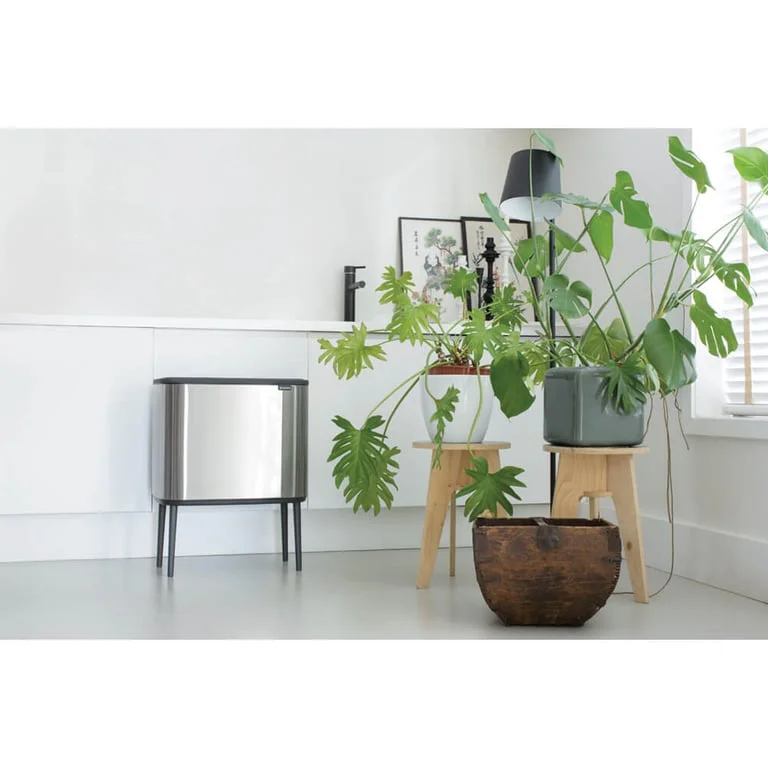 Coș de gunoi Brabantia Bo Touch 36L, Matt Steel, Fingerprint proof