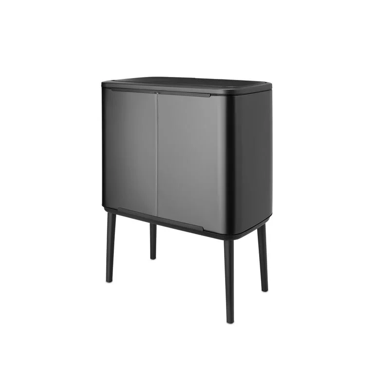 Coș de gunoi Brabantia Bo Touch 11+23L, Confident Grey