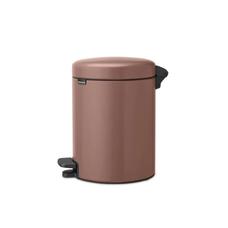 Coș de gunoi cu pedală Brabantia NewIcon 5L, Satin Taupe