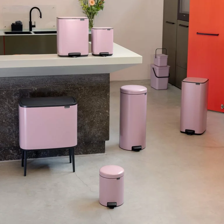Pedal Waste Bin Brabantia NewIcon 30L, Lilac Pink