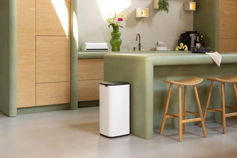Coș de gunoi Brabantia Bo Touch 30L, White