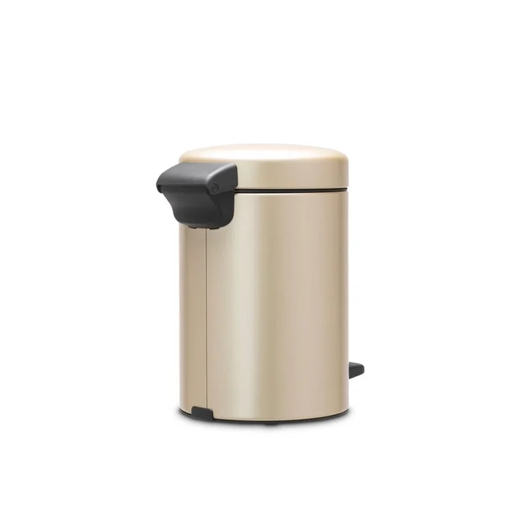 Coș de gunoi cu pedală Brabantia NewIcon 3L, Metallic Gold