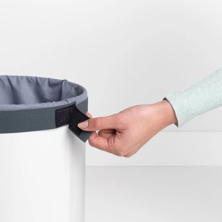 Laundry Bin Brabantia 35L, White, Cork Lid