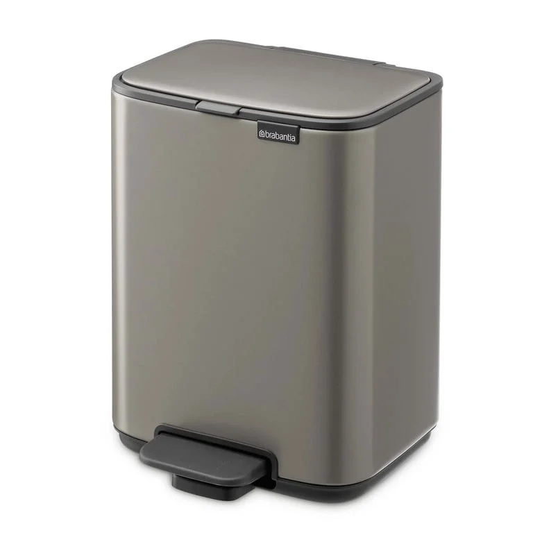 Coș de gunoi Brabantia Bo Pedal 4L, platină