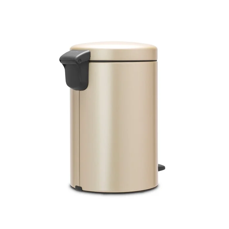 Coș de gunoi cu pedală Brabantia NewIcon 12L, Metallic Gold