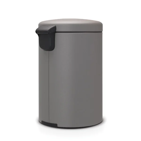 Coș de gunoi cu pedală Brabantia NewIcon 20L, Mineral Concrete Grey