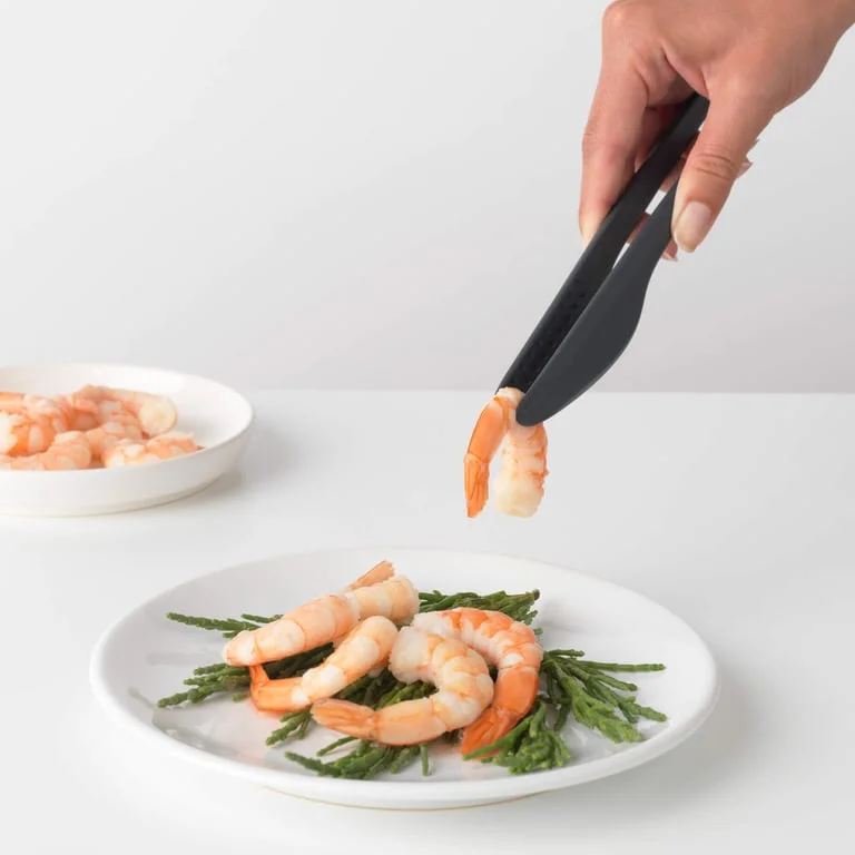 Kitchen Tongs Plus Tweezers Brabantia Tasty Plus, Granite Gray