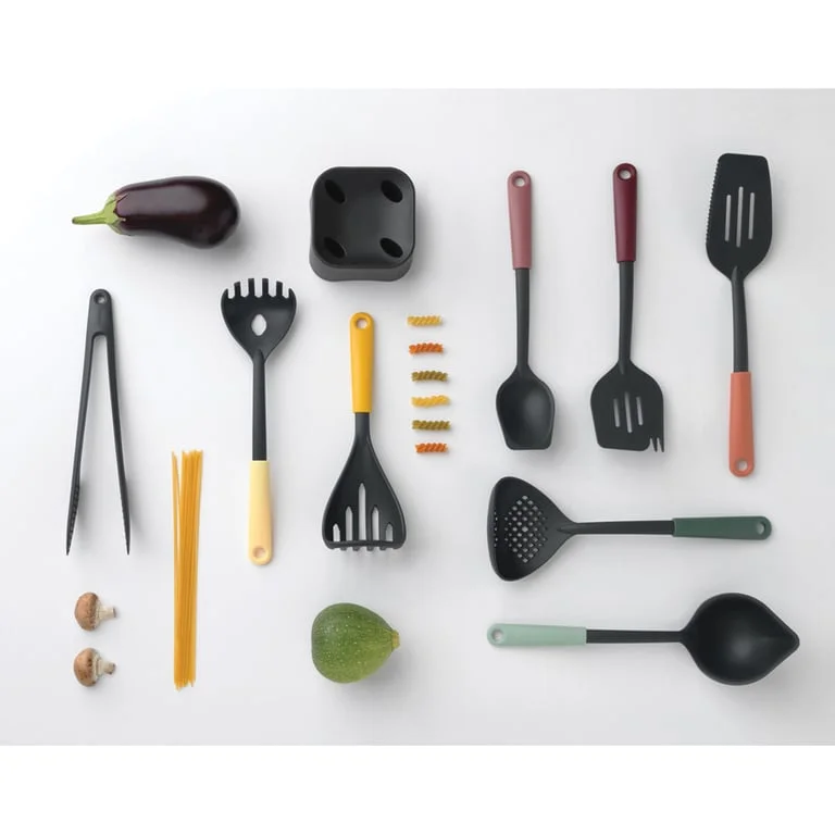 Bloc cu 5 cuțite Brabantia Tasty+ Dark Grey
