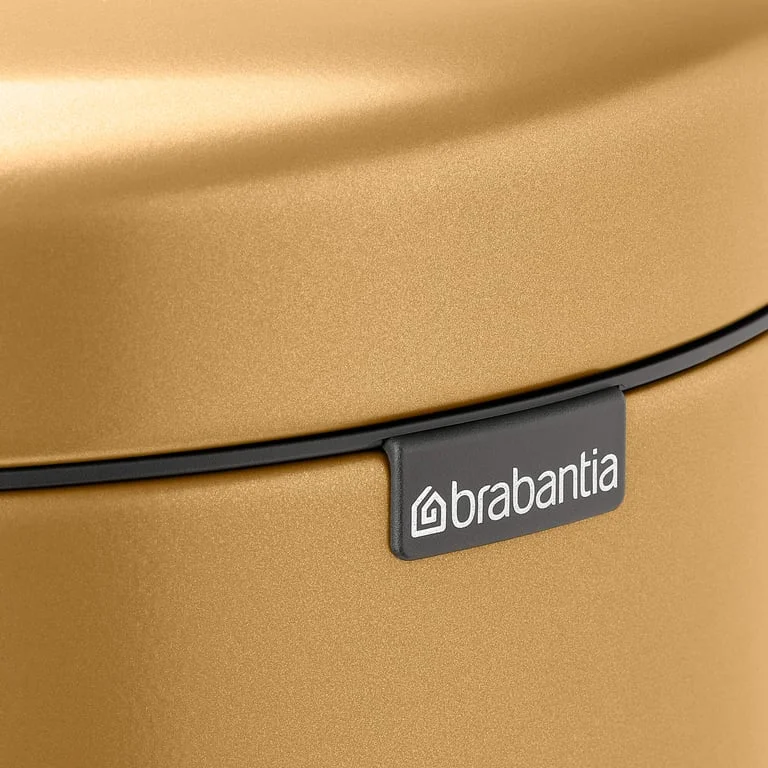 Coș de gunoi cu pedală Brabantia NewIcon 5L, Warm Gold